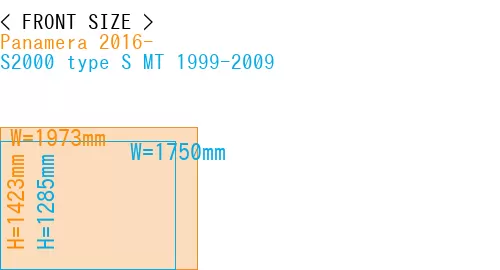 #Panamera 2016- + S2000 type S MT 1999-2009